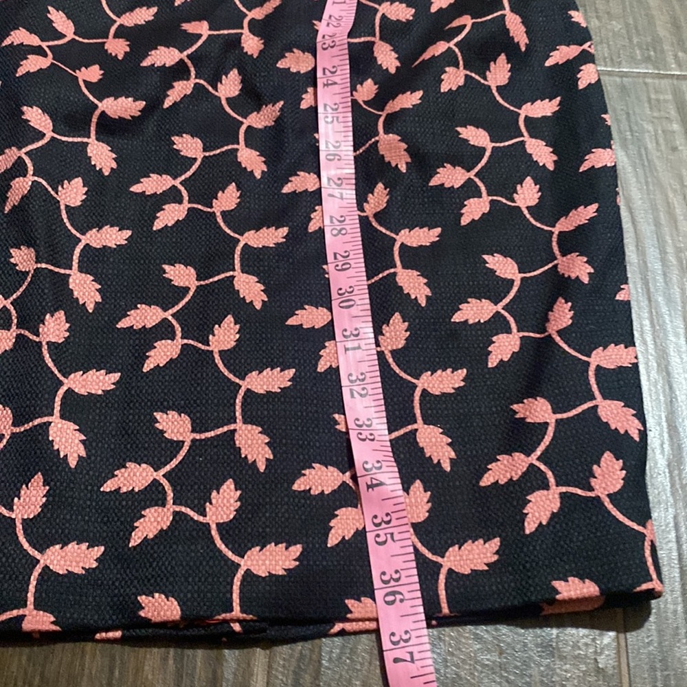 COPY - Boden pink and black leaf trellis fluer belted dress - Picture 6 of 10